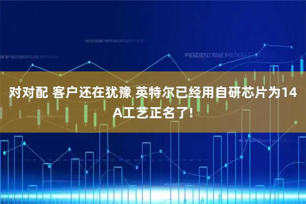 对对配 客户还在犹豫 英特尔已经用自研芯片为14A工艺正名了!